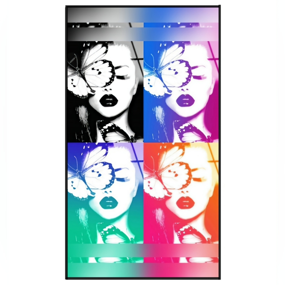 Lady-Butterfly 11"×17" Framed Wall Art